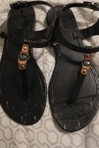 Coach Shoes - Black coach sandals Coach Shoes - Black coach sandals